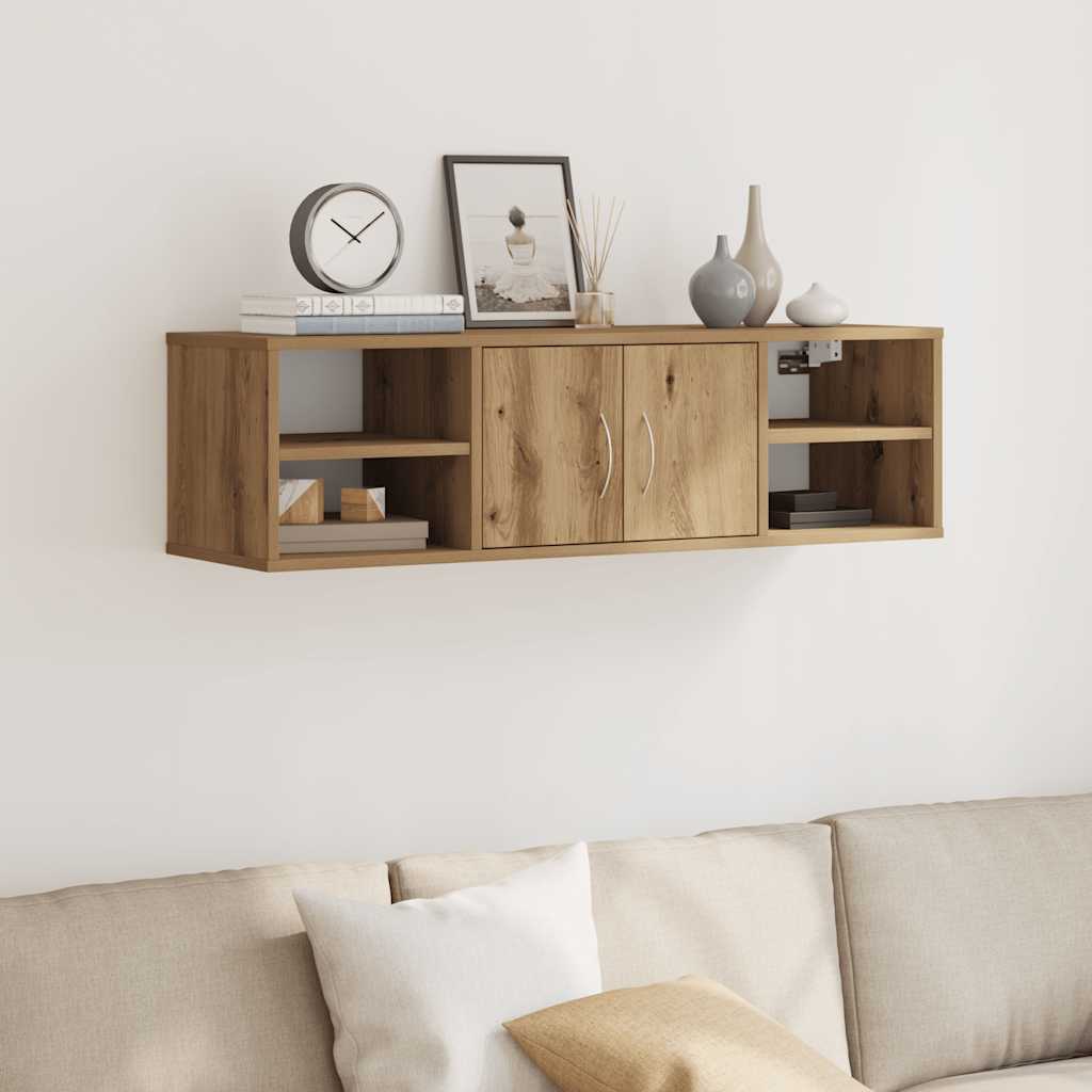 Wall Cabinet Artisan Oak 101x30x29 cm Engineered Wood - Decor Base