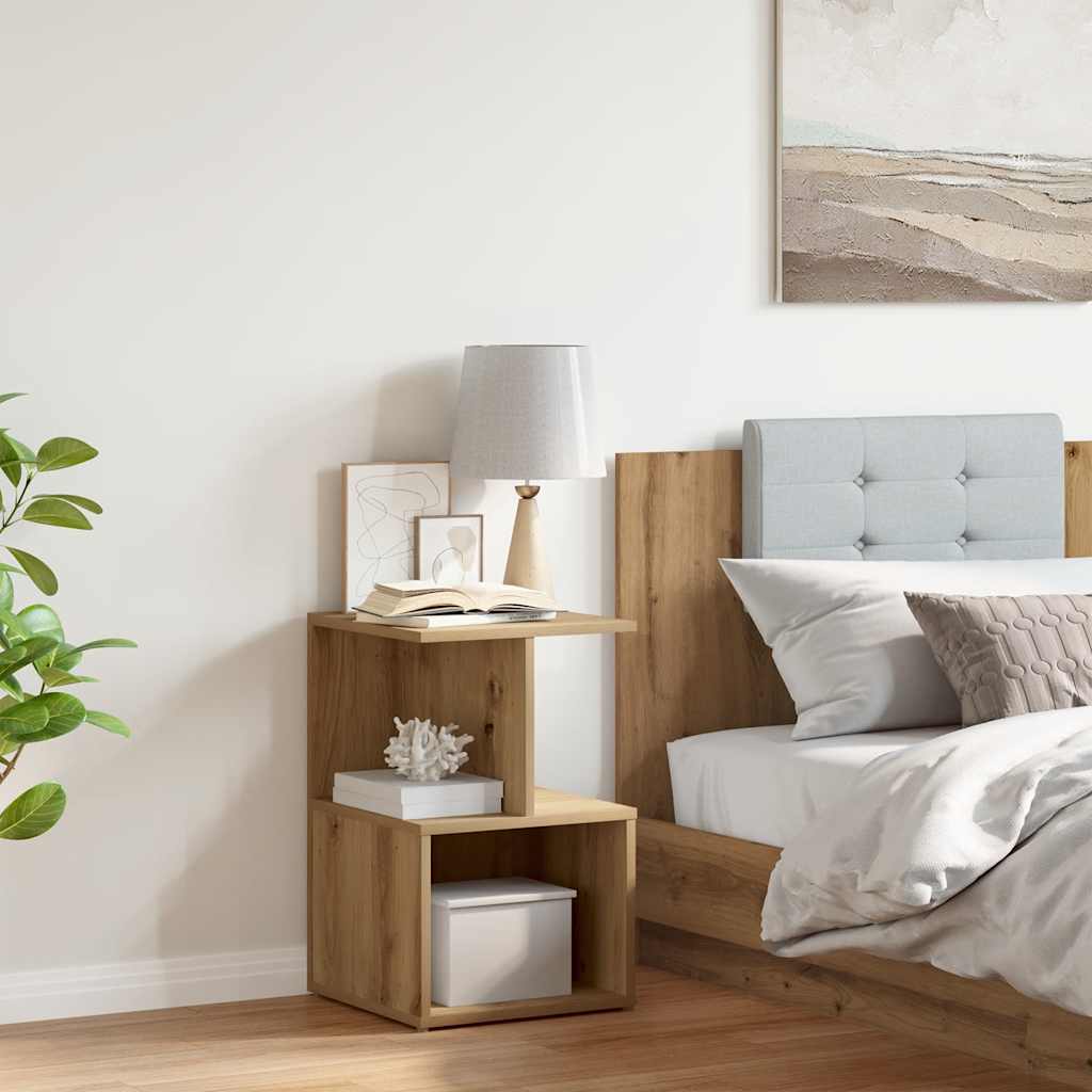 Bedside Cabinet Artisan Oak 35x35x55 cm Engineered Wood - Merkel Designers