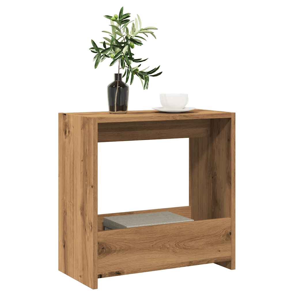 Side Table Artisan Oak 50x26x50 cm Engineered Wood - All Things Good