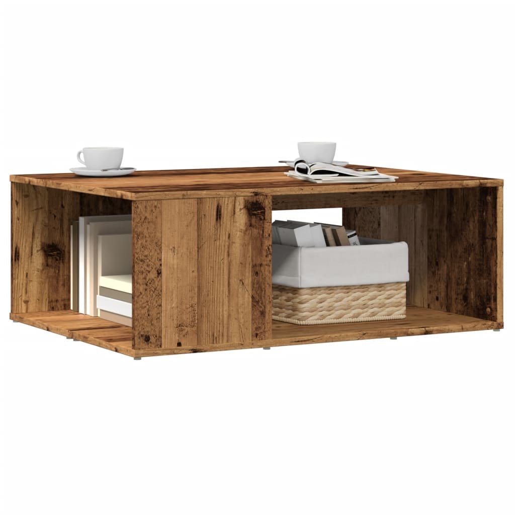 Coffee Table Old Wood 90x67x33 cm Engineered Wood - Direct Imports