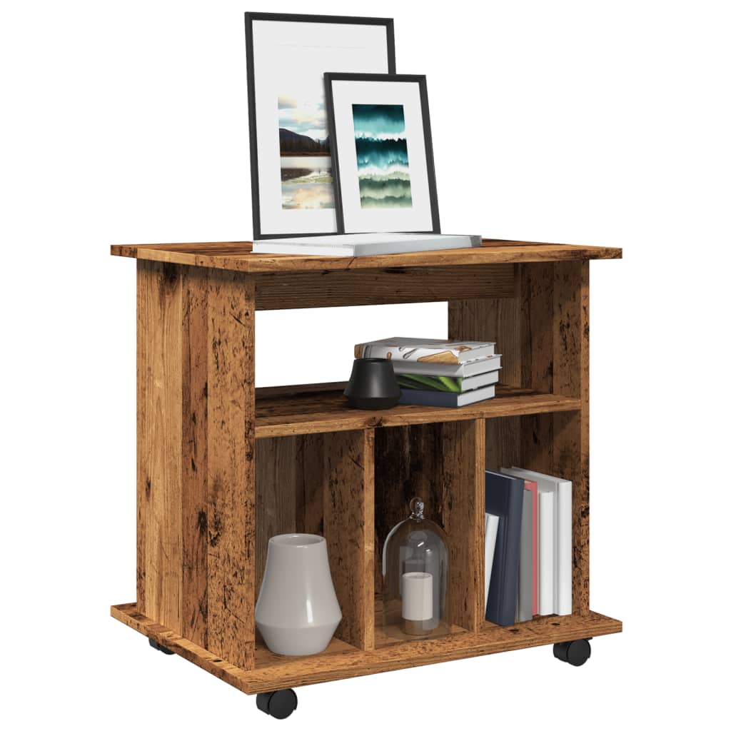 Rolling Cabinet Old Wood 60x45x60 cm Engineered Wood - Design Hut