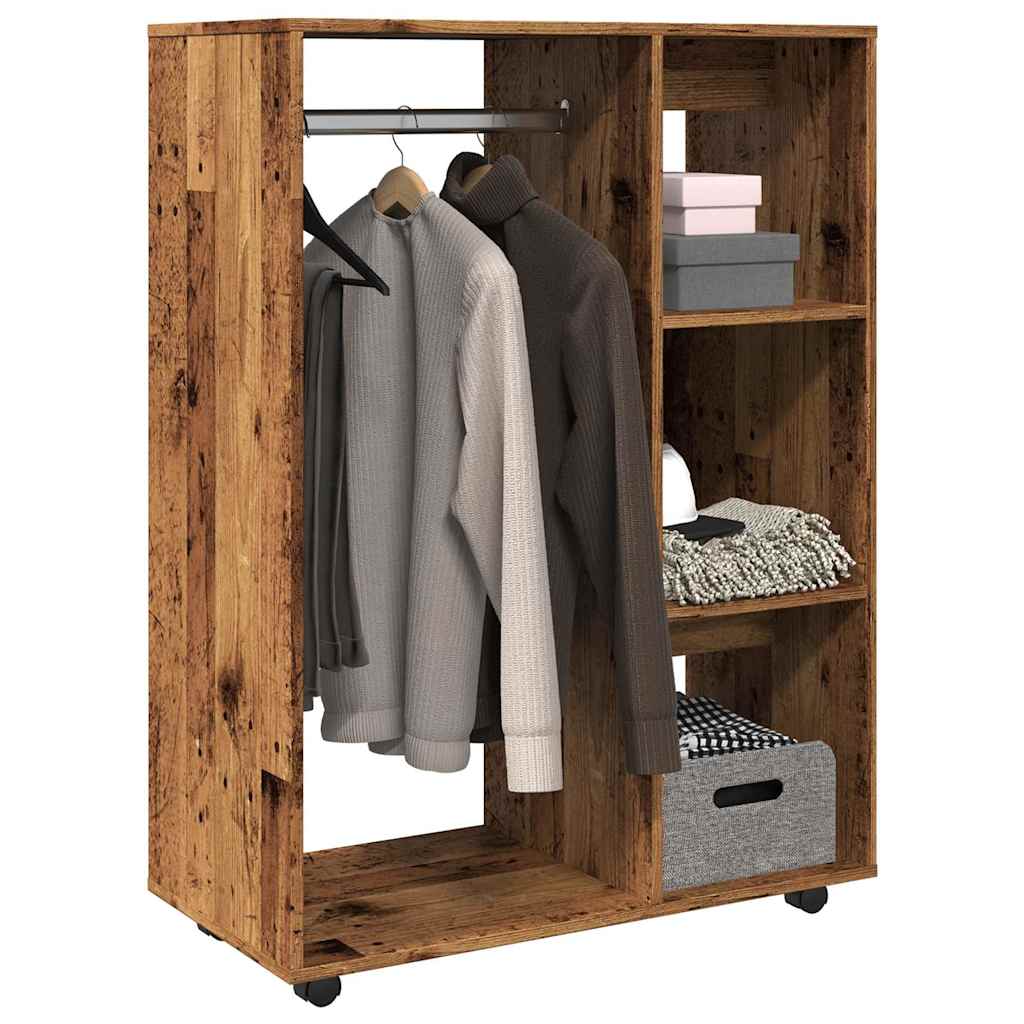 Wardrobe Old Wood 80x40x110 cm Engineered Wood - Direct Imports