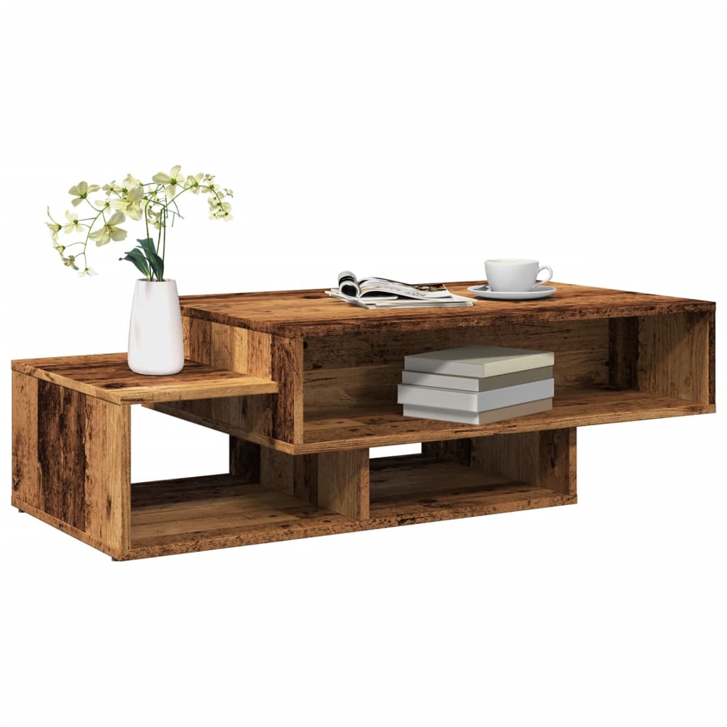 Coffee Table Old Wood 105x55x32 cm Engineered Wood - Design Hut