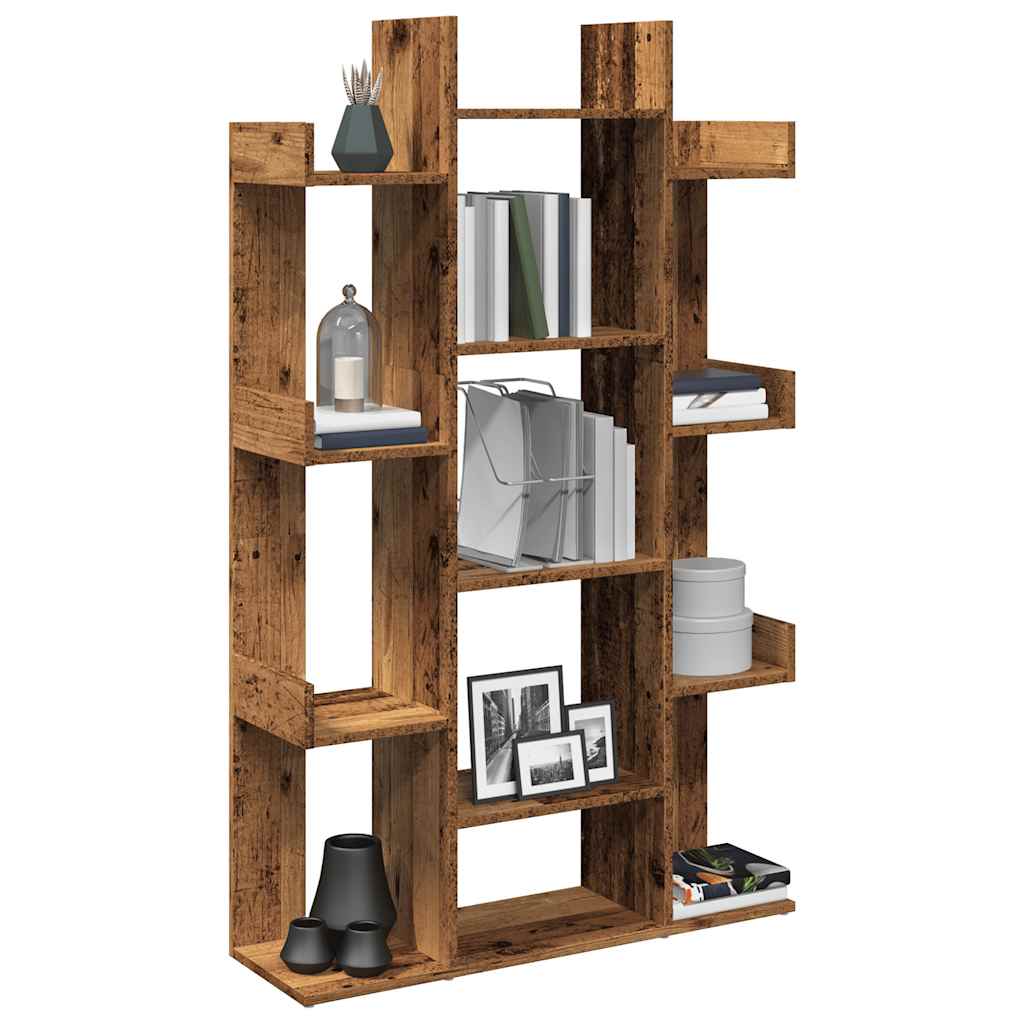 Book Cabinet Old Wood 86x25.5x140 cm Engineered Wood - The Home Maker