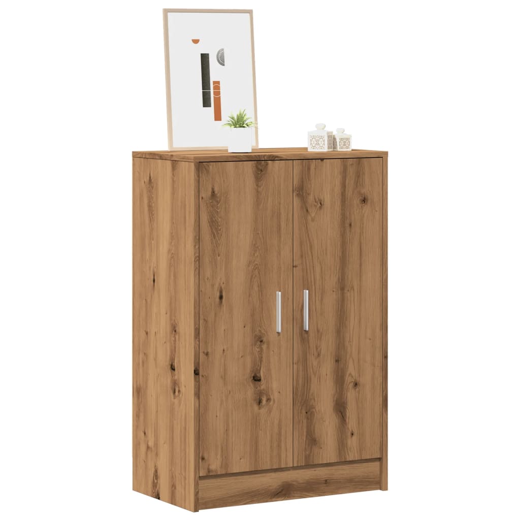 WILDFIRE Narrow Shoe Cabinet Artisan Oak - Sid & Sam