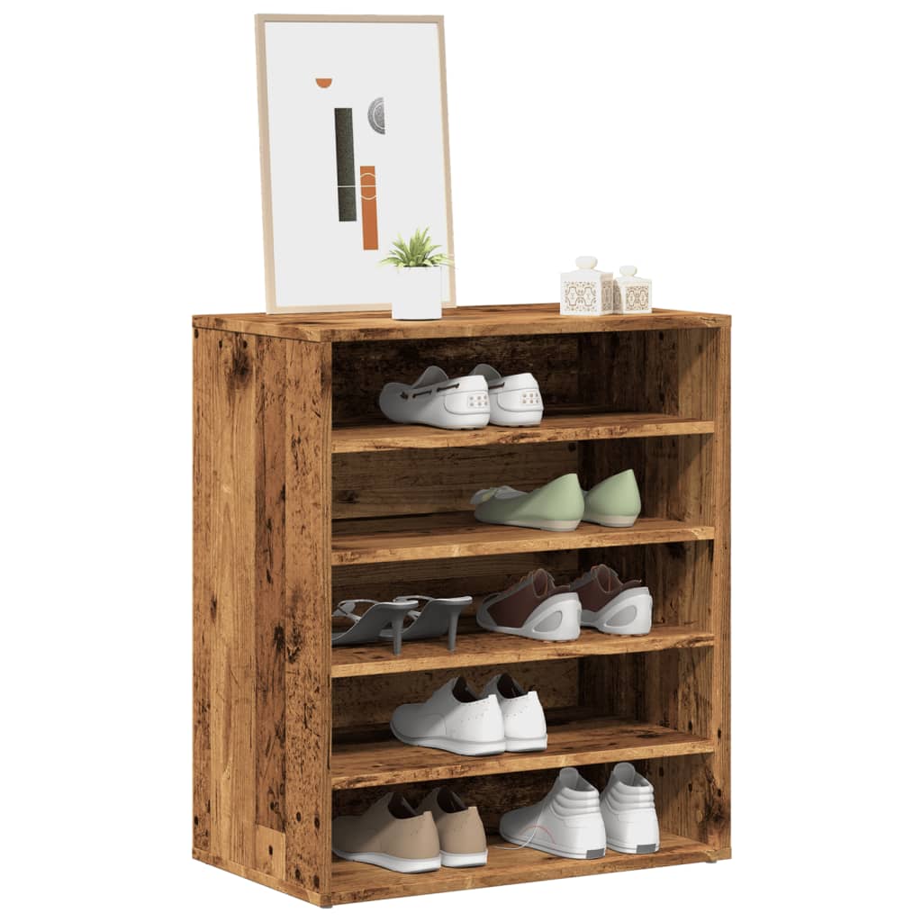 IRONCLAD Small Shoe Cabinet Old Wood - R and M Furniture