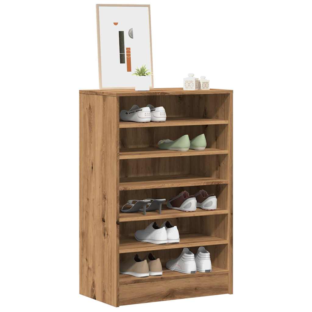 WILDFIRE Narrow Shoe Cabinet Artisan Oak - Merlin Deals
