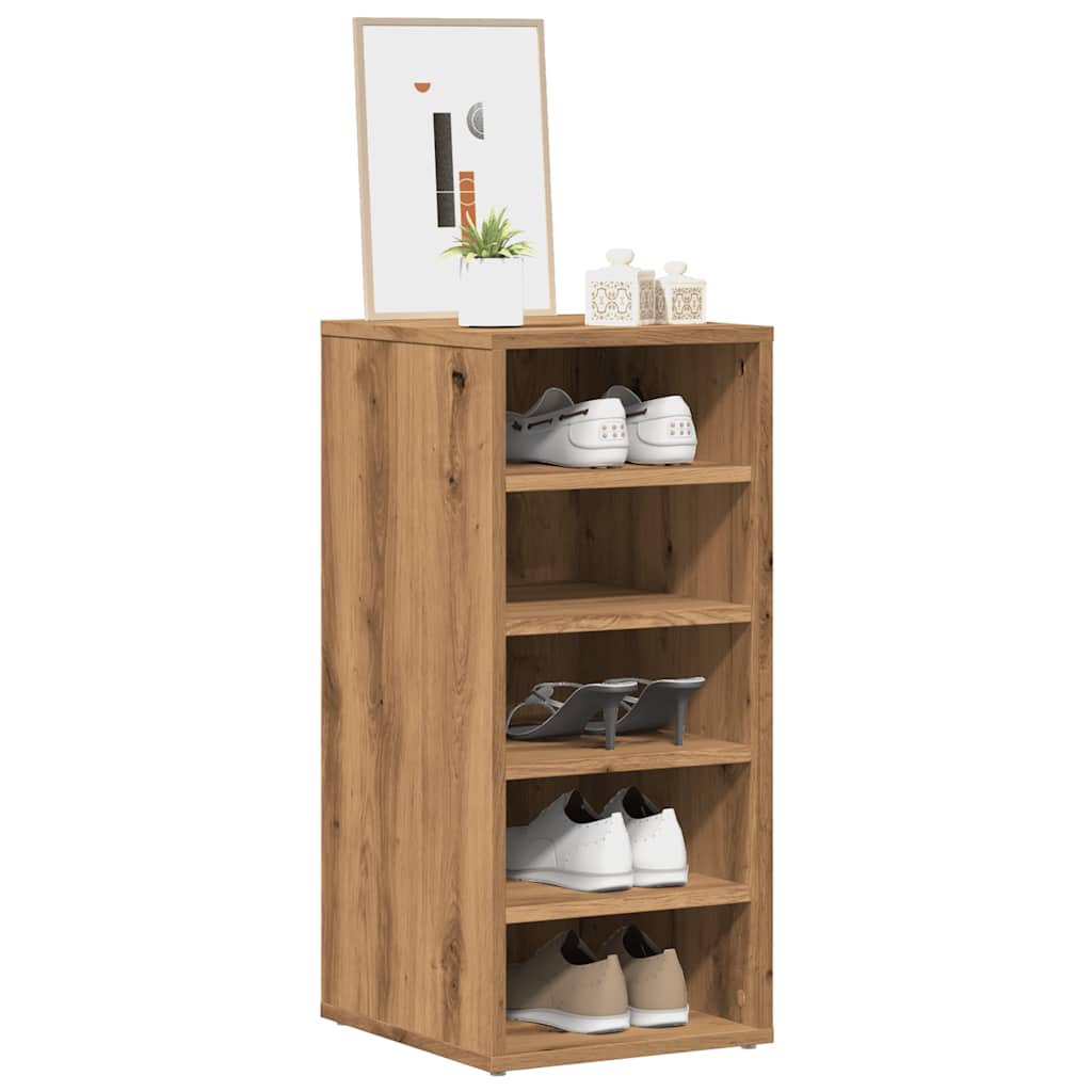 SUMMIT Small Shoe Cabinets 2 Pieces Artisan Oak - Tyrell & Tyrell