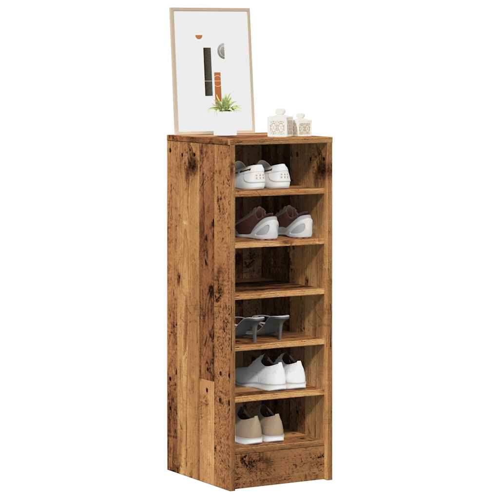 CANYON Tall Shoe Cabinet Old Wood - Unbeatable Bargains