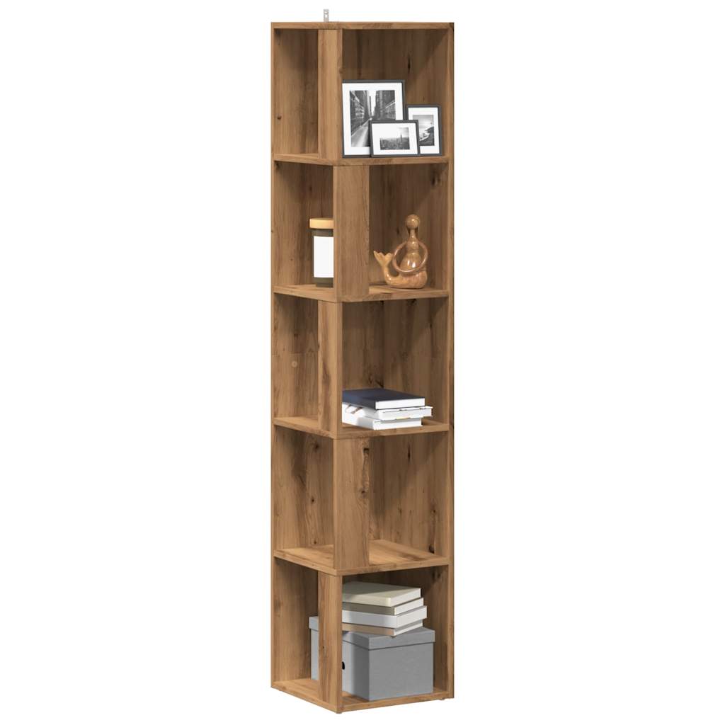 Corner Cabinet Artisan Oak 33x33x165 cm Engineered Wood - Tyrell & Tyrell