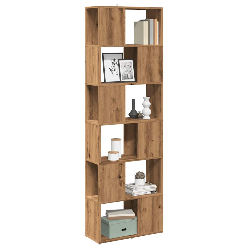 Book Cabinet/Room Divider Artisian Oak 60x24x186 cm - Design Hut