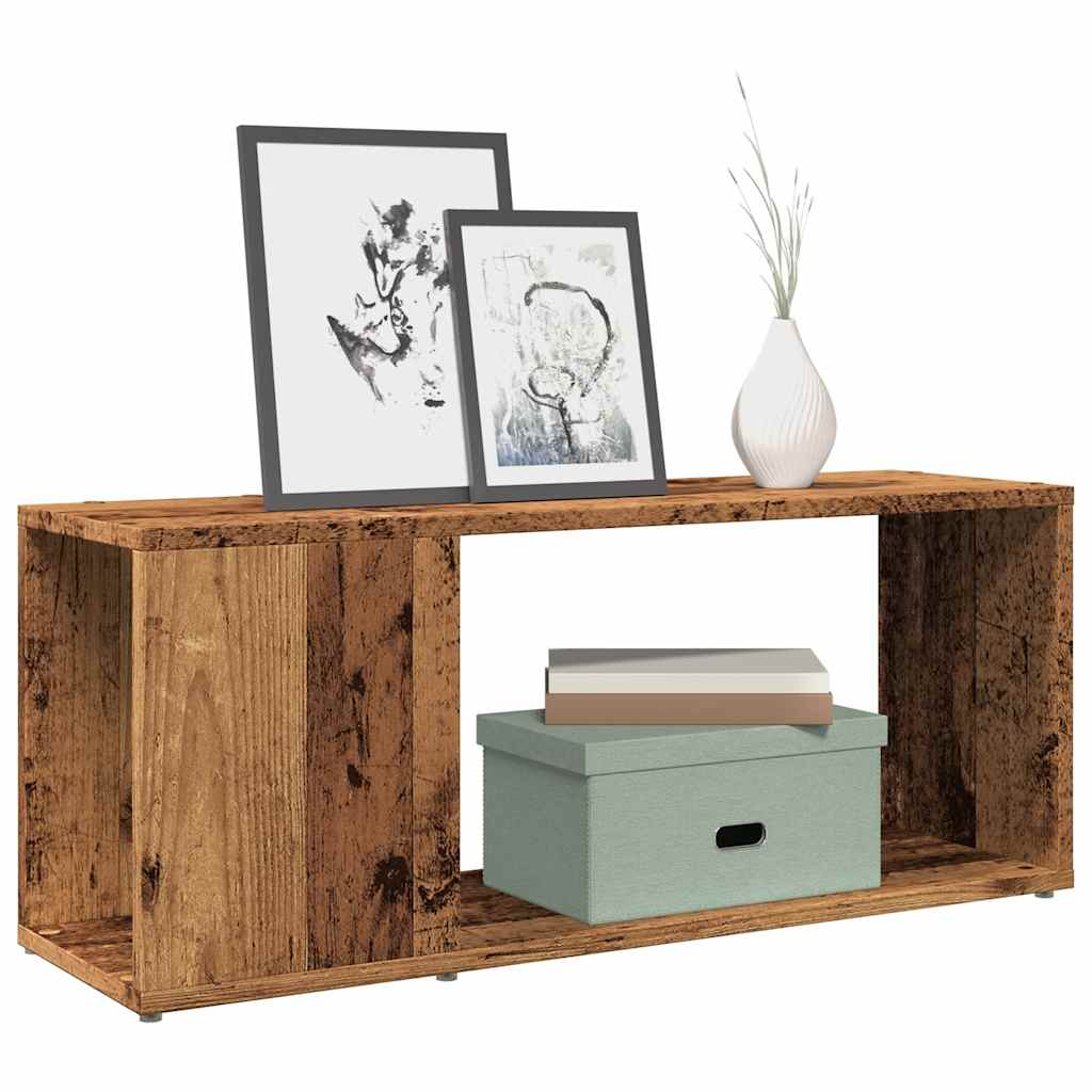 TV Cabinet Old Wood 80x24x32cm Engineered Wood - All Things Good