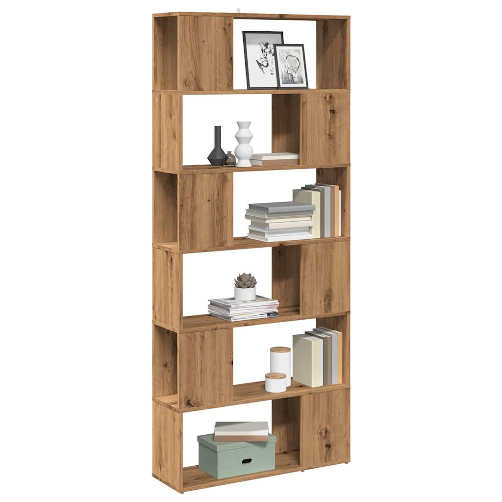 Book Cabinet/Room Divider Artisian Oak 80x24x186 cm - The Home Maker