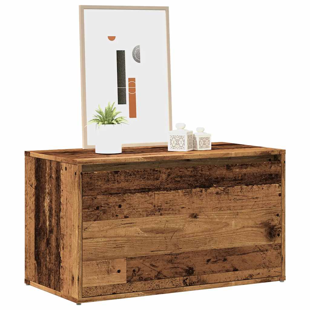 Hall Bench 80x40x45 cm Old Wood Engineered Wood - Millennium Furniture