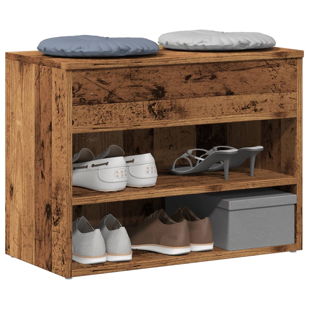 CORSAIR Small Shoe Bench Old Wood - Merlin Deals