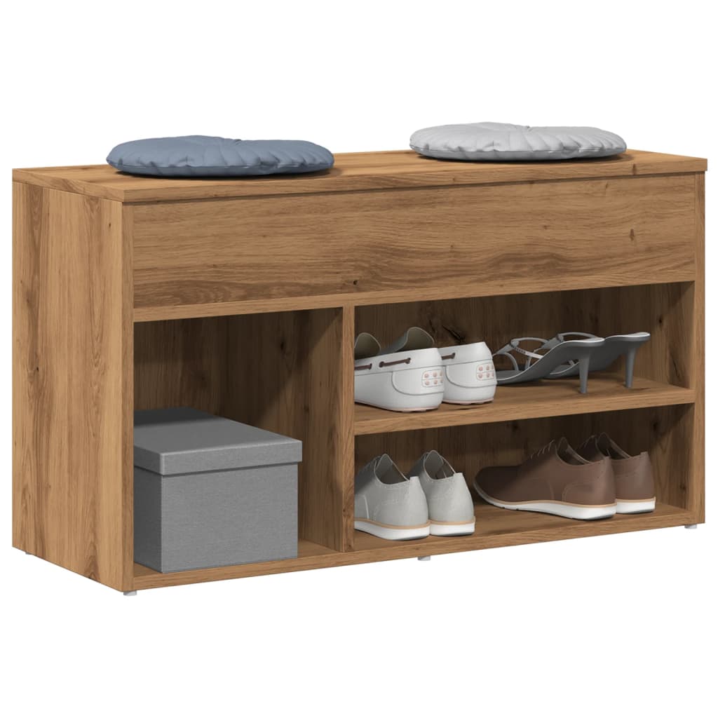 RAVEN Medium Shoe Bench Artisan Oak - All Things Good
