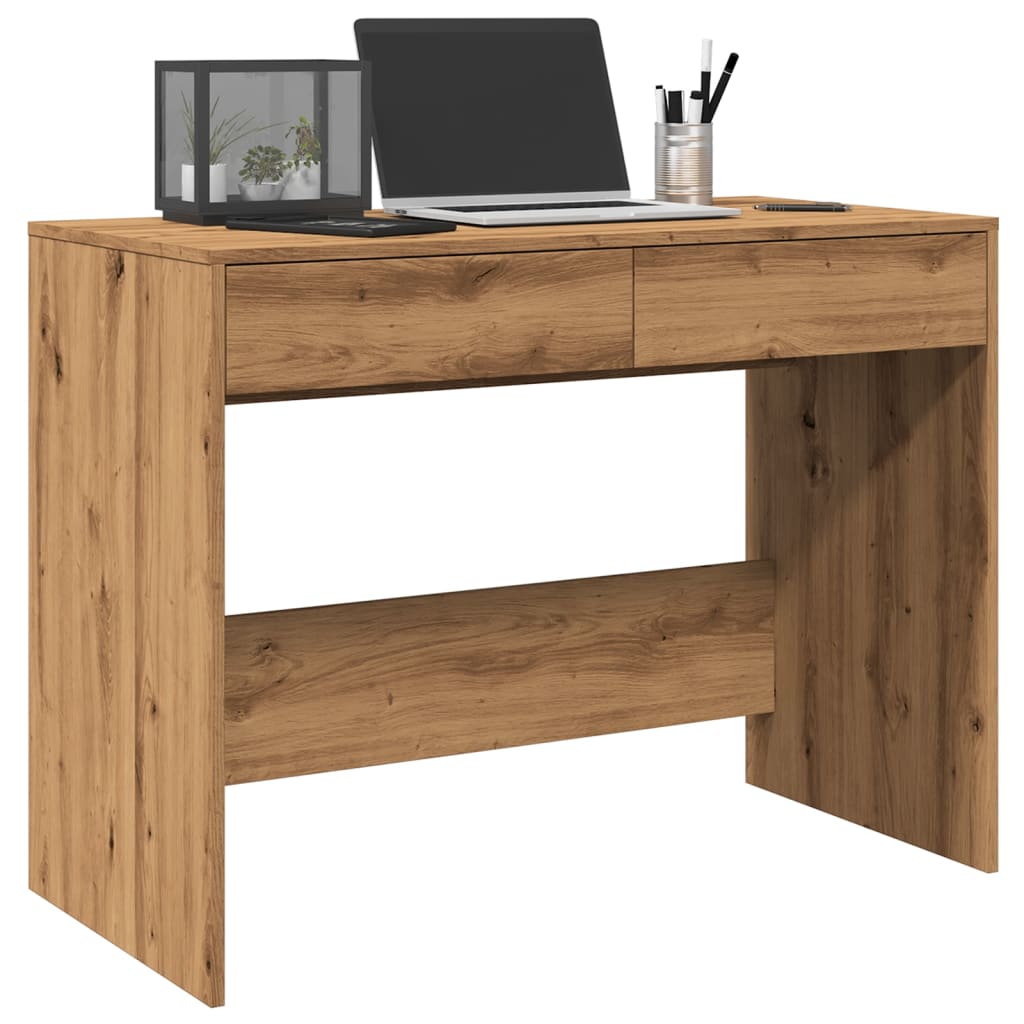 Desk Artisan Oak 101x50x76.5 cm Engineered Wood - Brittle & Co