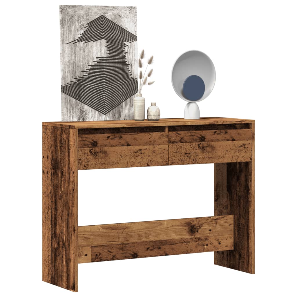 Console Table Old Wood 100x35x76.5 cm Engineered Wood - Design Hut
