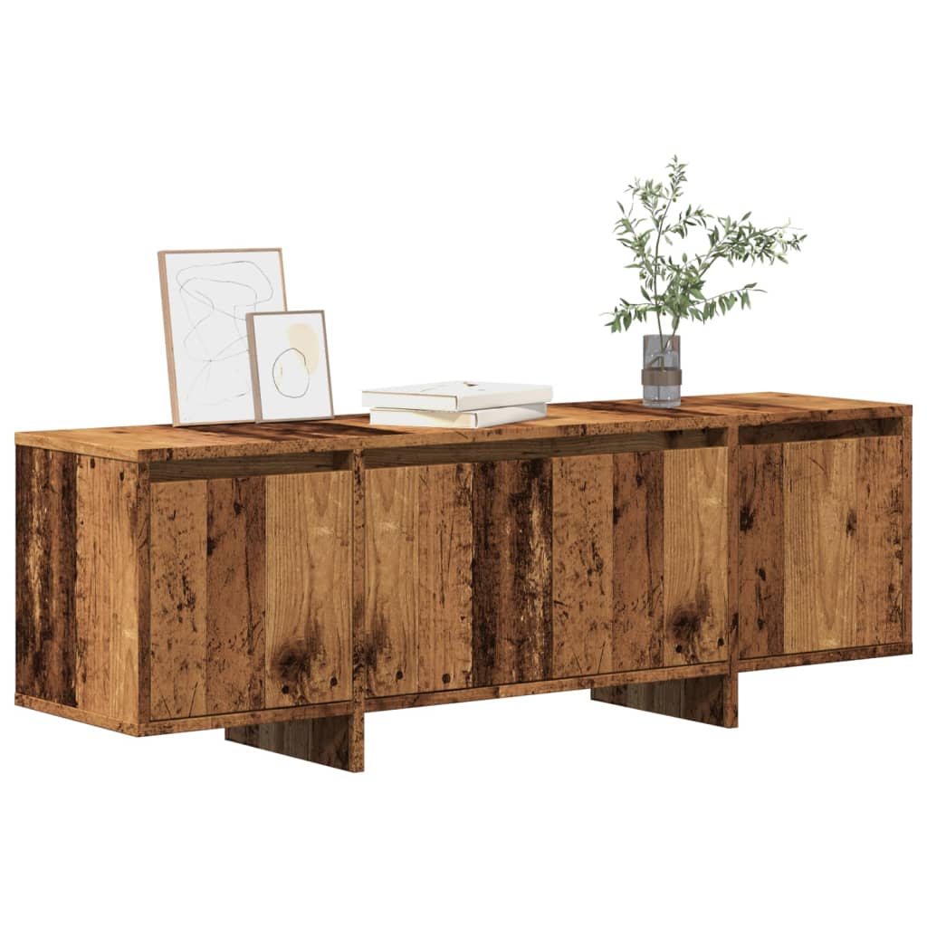 TV Cabinet Old Wood 120x30x40.5 cm Engineered Wood - Unbeatable Bargains