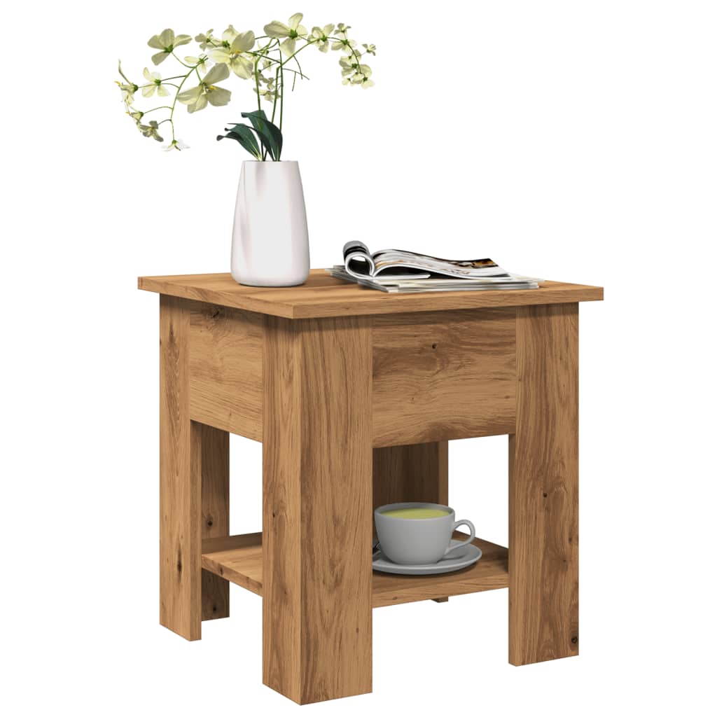 Coffee Table Artisan Oak 40x40x42 cm Engineered Wood - Direct Imports