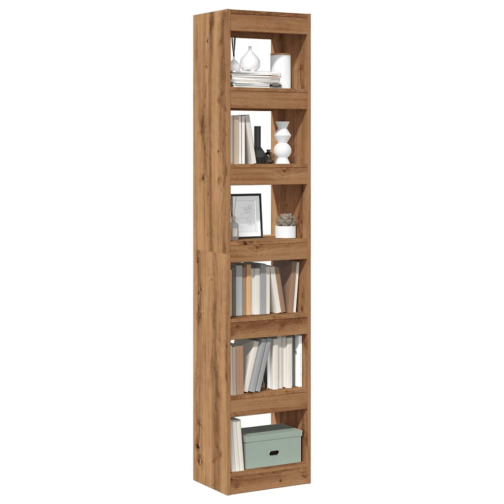 Book Cabinet/Room Divider Artisan Oak 40x30x198 cm - All Things Good