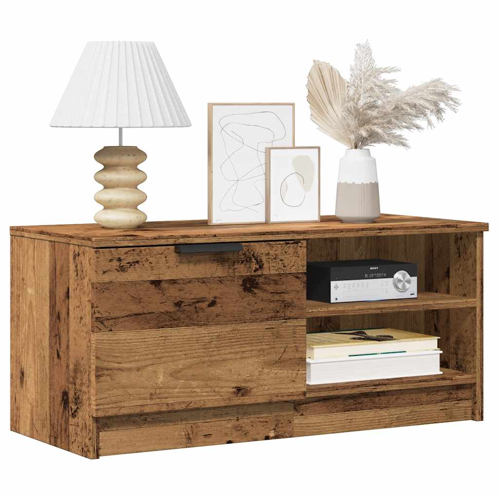 TV Cabinets 2 pcs Old Wood 80x35x36.5 cm Engineered Wood - Charlotte Dunes