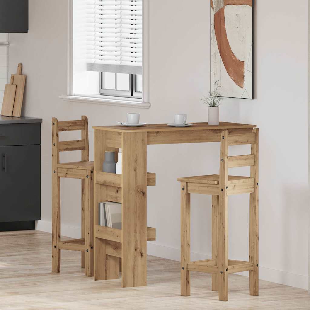Wall Bar Table Artisan Oak 102x45x103.5 cm Engineered Wood - Style and Chic