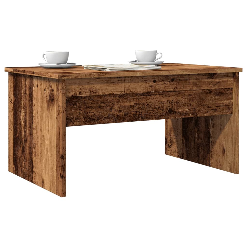Coffee Table Old Wood 80x50.5x41.5 cm Engineered Wood - Design Hut