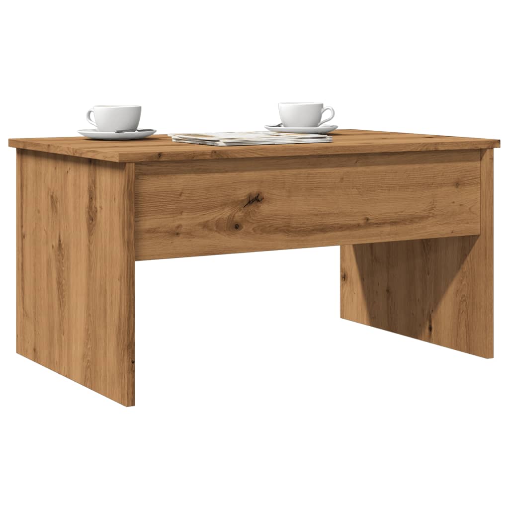 Coffee Table Artisan Oak 80x50.5x41.5 cm Engineered Wood - Design Hut