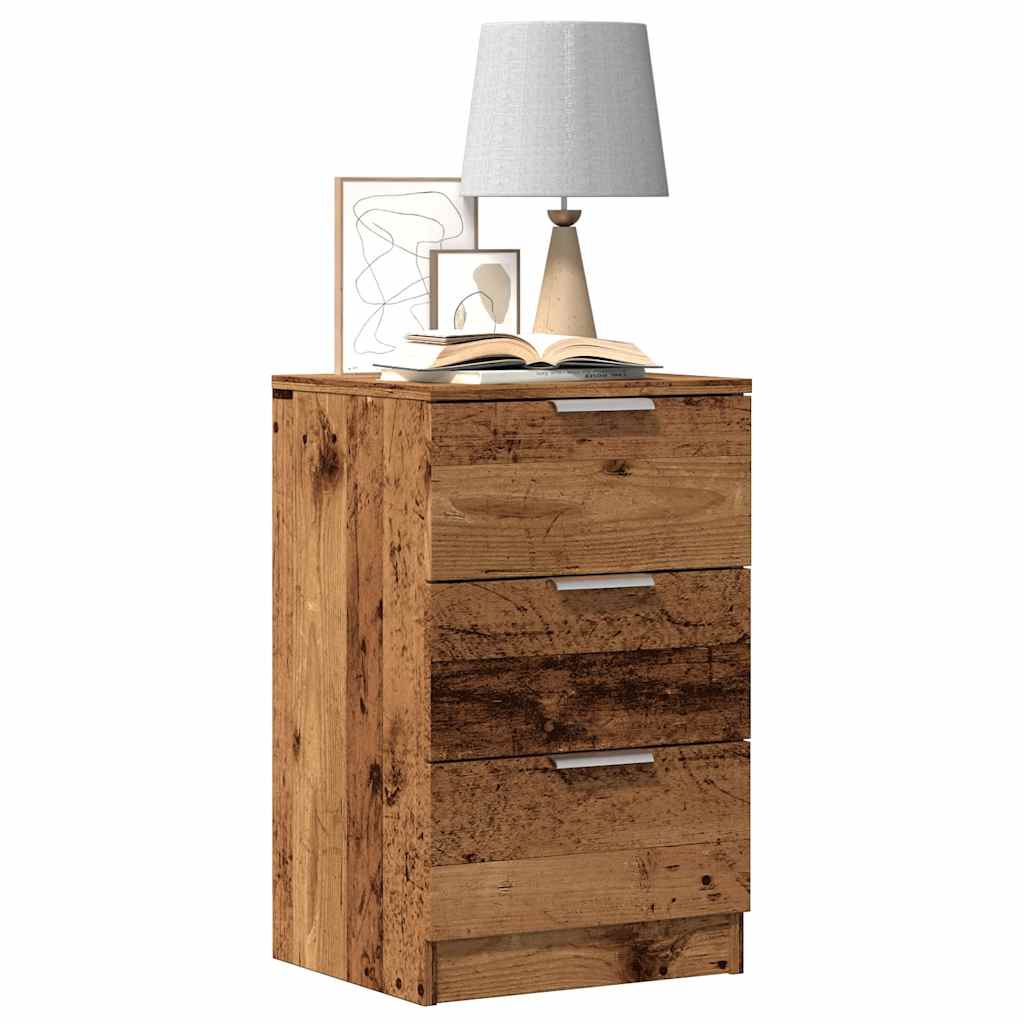 Bedside Cabinet Old Wood 40x36x65 cm Engineered Wood - All Things Good