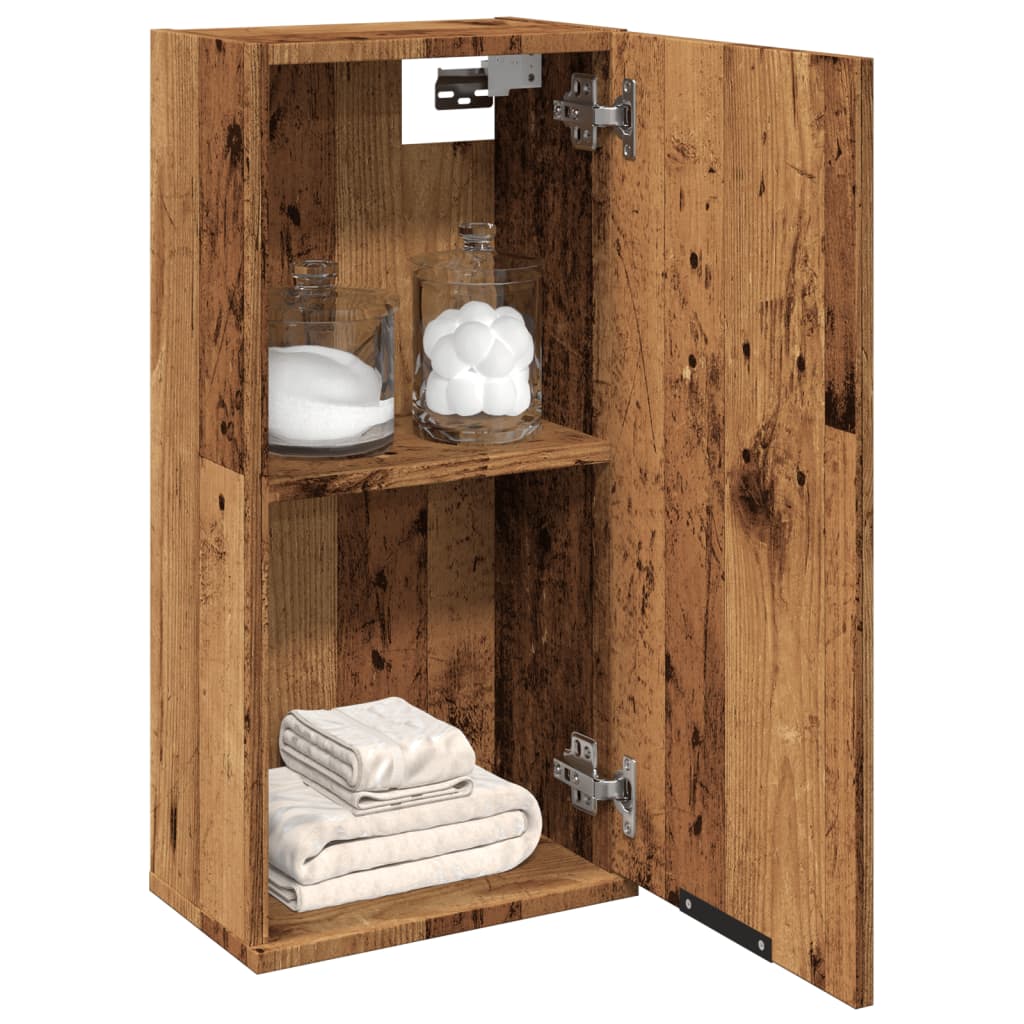 Wall-mounted Bathroom Cabinet Old Wood 32x20x67 cm - All Things Good
