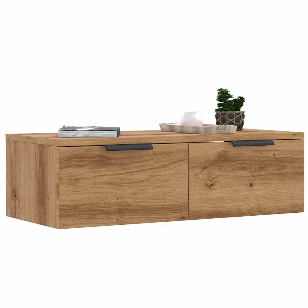 Wall Cabinet Artisan Oak 68x30x20 cm Engineered Wood - R and M Furniture