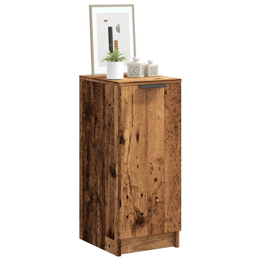 PIONEER Small Shoe Cabinet Old Wood - R and M Furniture