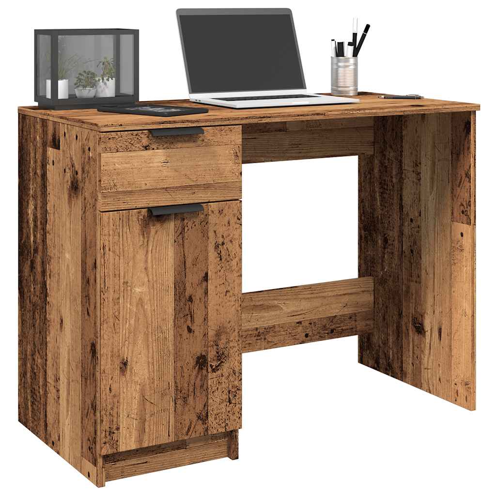 Desk Old Wood 100x50x75 cm Engineered Wood - Millennium Furniture