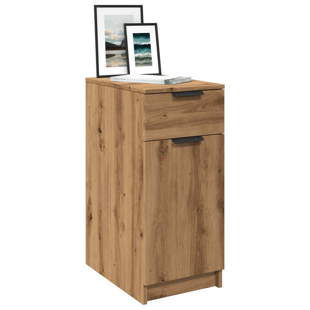 Desk Cabinet Artisan Oak 33x50x75 cm Engineered Wood - Decor Base