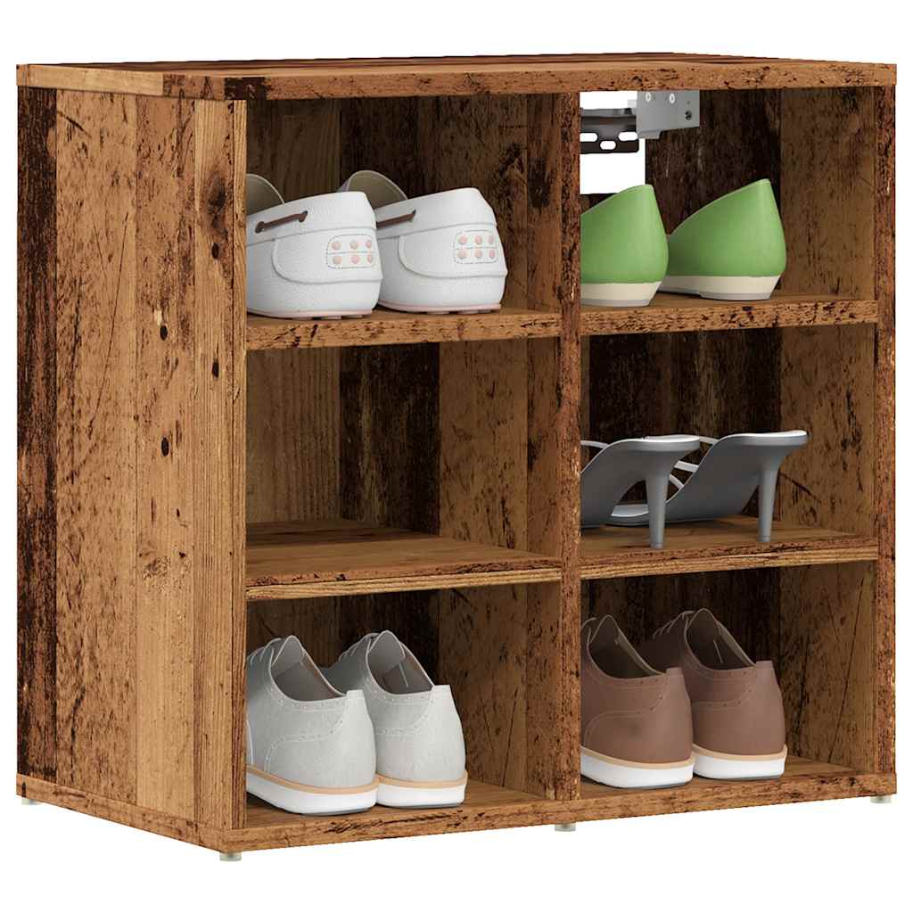 SUNDOWN Small Shoe Cabinets 2 Pieces Old Wood - Charlotte Dunes