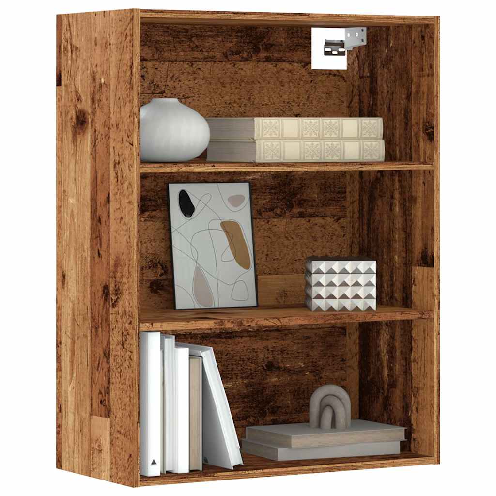 Hanging Wall Cabinet Old Wood 69.5x32.5x90 cm - Decor Base