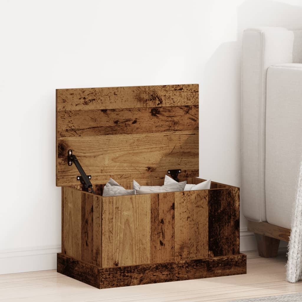 Storage Box Old Wood 30x50x28 cm Engineered Wood - Discount Dealers