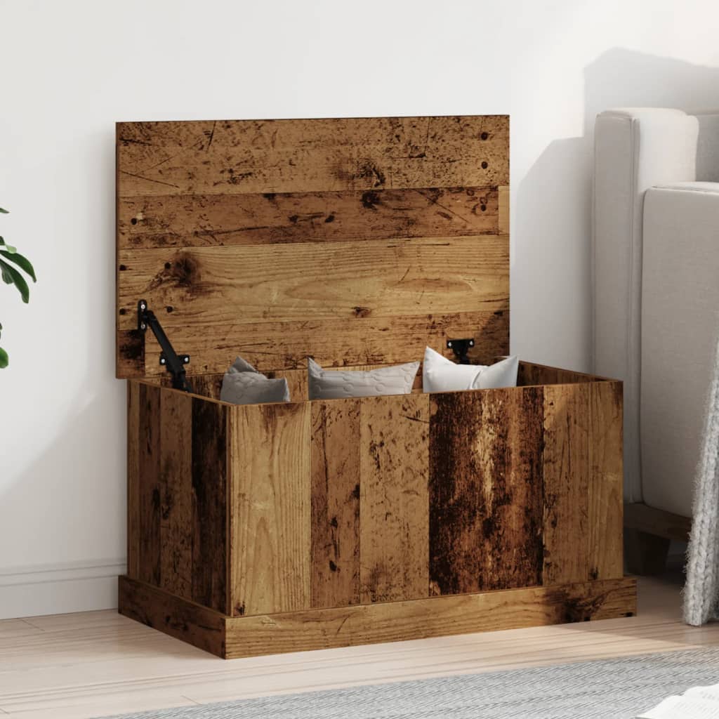 Storage Box Old Wood 70x40x38 cm Engineered Wood - Style and Chic