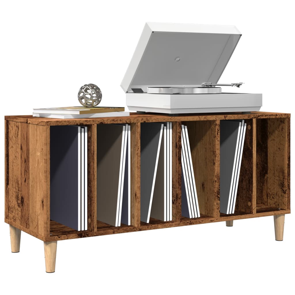 Record Cabinet Old Wood 100x38x48 cm Engineered Wood - Direct Imports