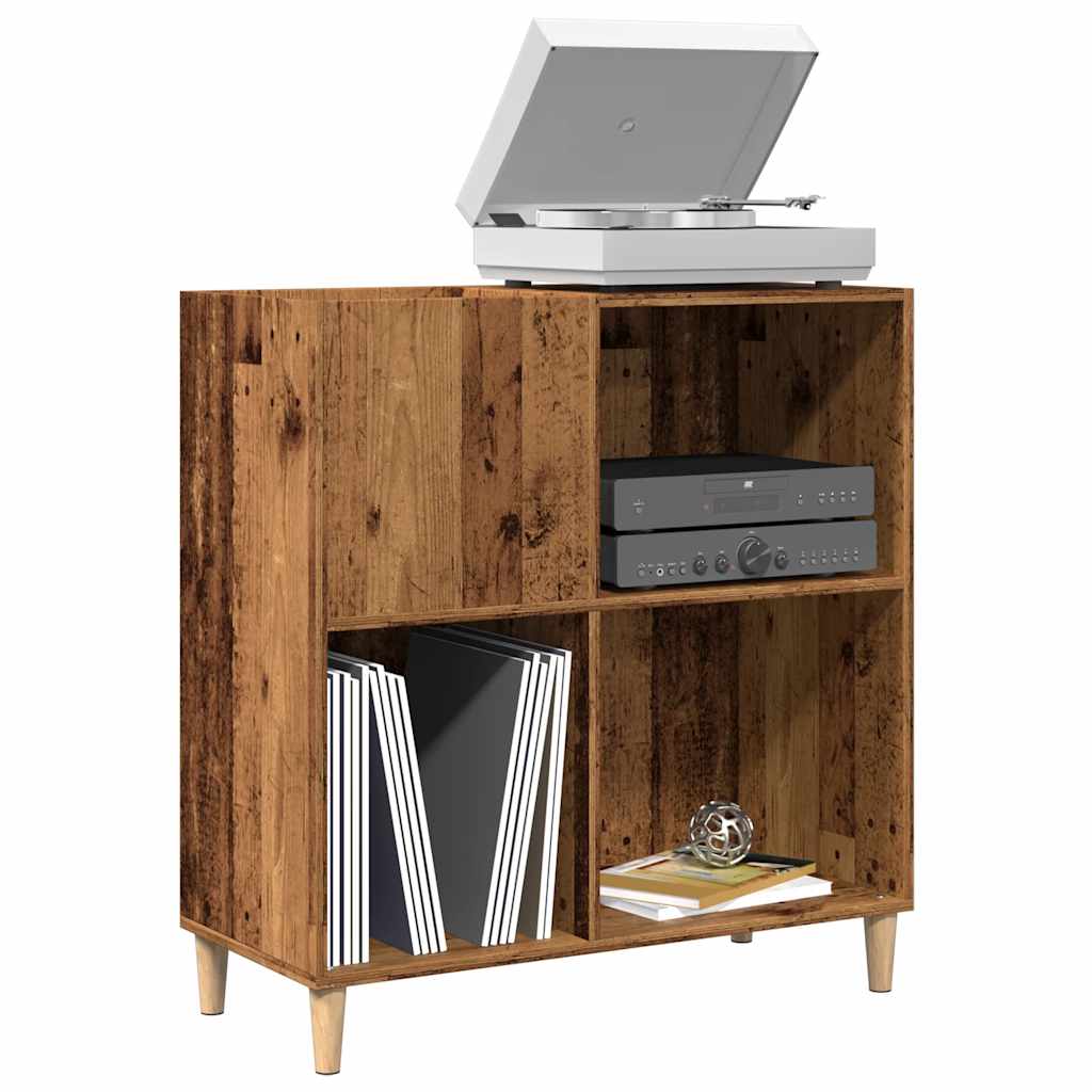 Record Cabinet Old Wood 84.5x38x89 cm Engineered Wood - Millennium Furniture