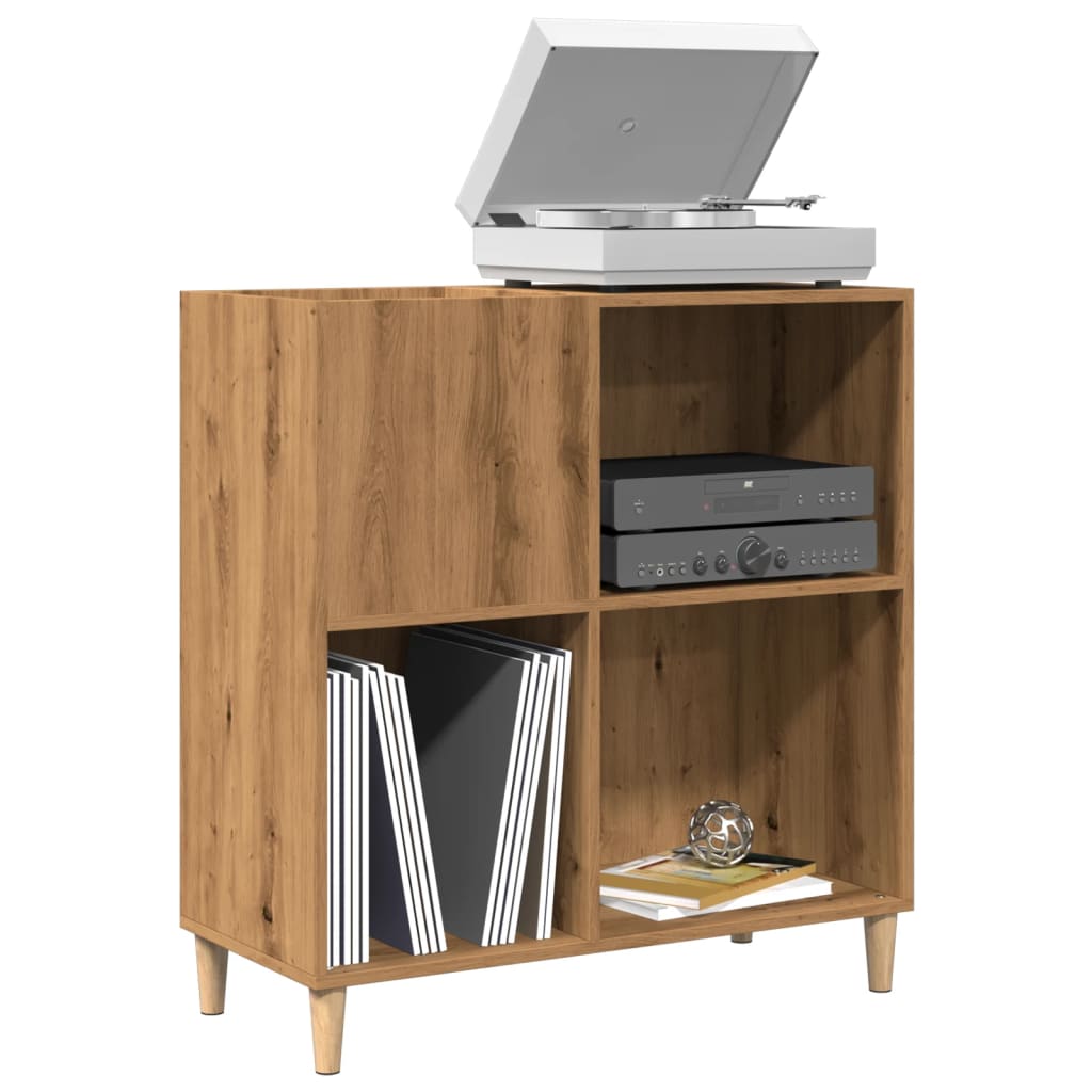 Record Cabinet Artisan Oak 84.5x38x89 cm Engineered Wood - Brittle & Co