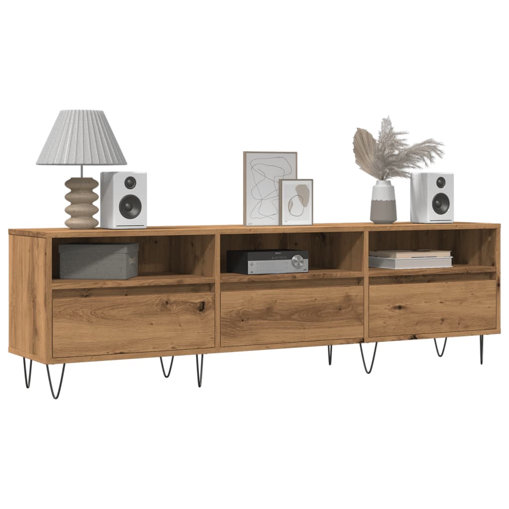 TV Cabinet Artisan Oak 150x30x44.5 cm Engineered Wood - Discount Dealers