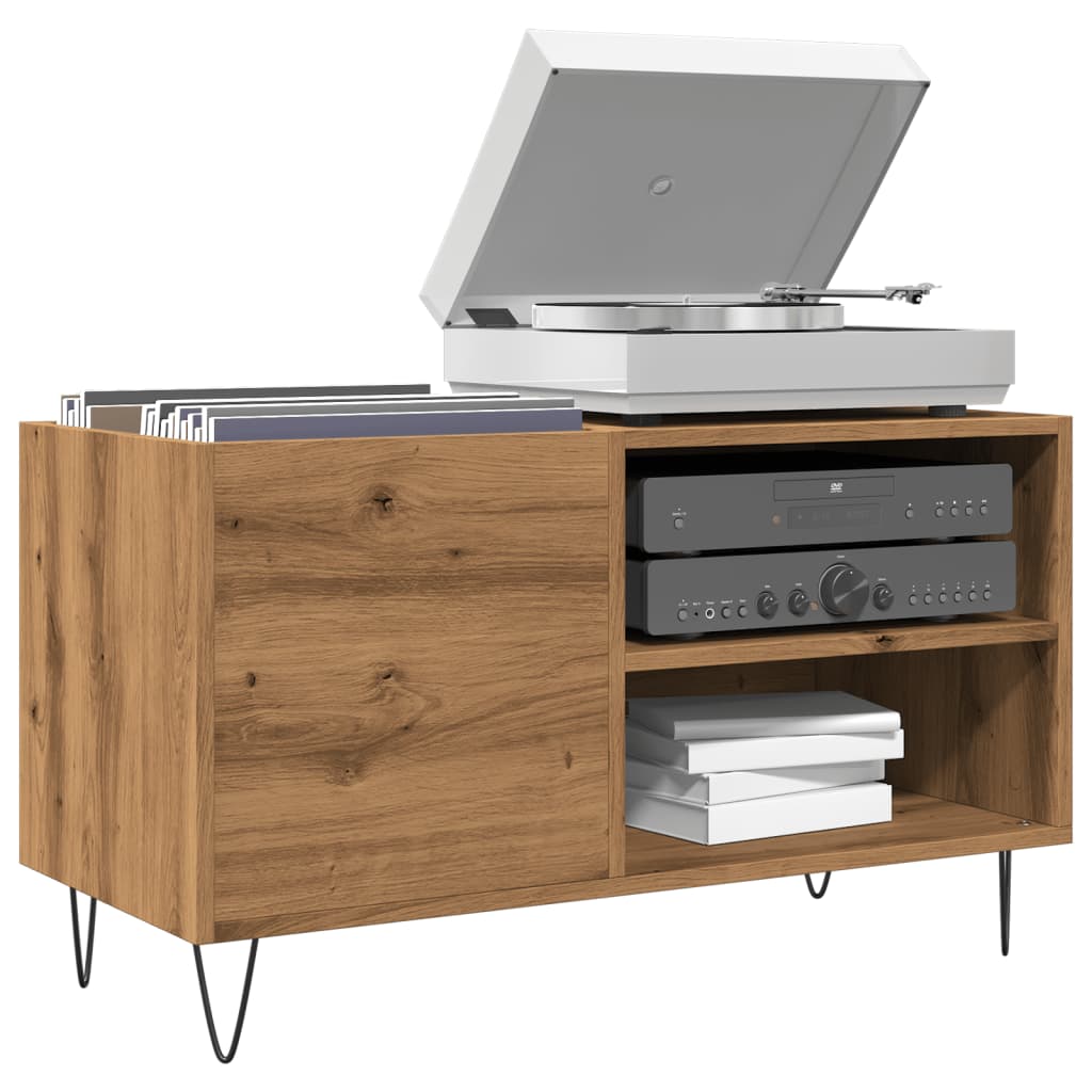 Record Cabinet Artisan Oak 84.5x38x48 cm Engineered Wood - Direct Imports