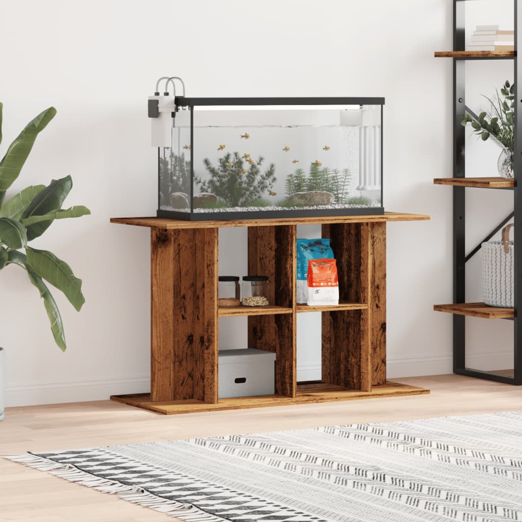 Aquarium Stand Old Wood 100x40x60 cm Engineered Wood - Decor Base