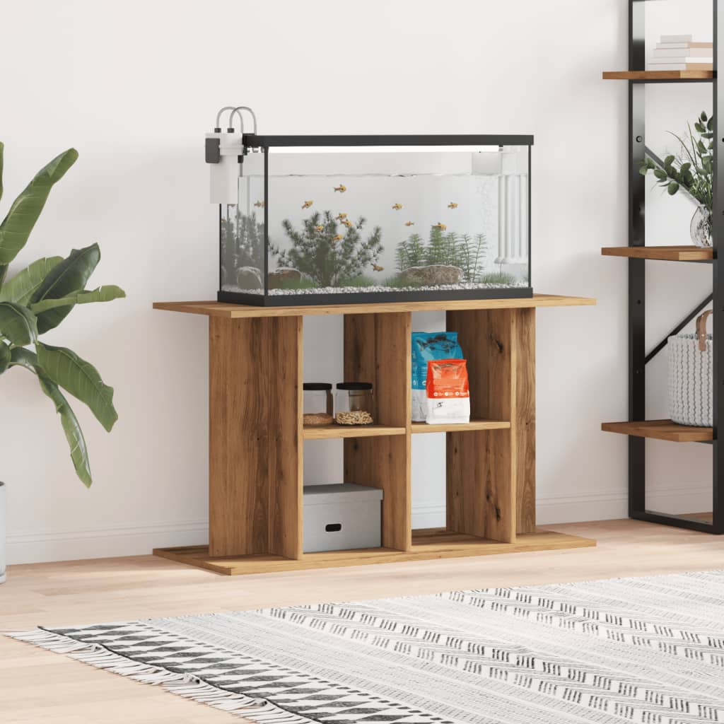 Aquarium Stand Artisan Oak 100x40x60 cm Engineered Wood - Discount Dealers