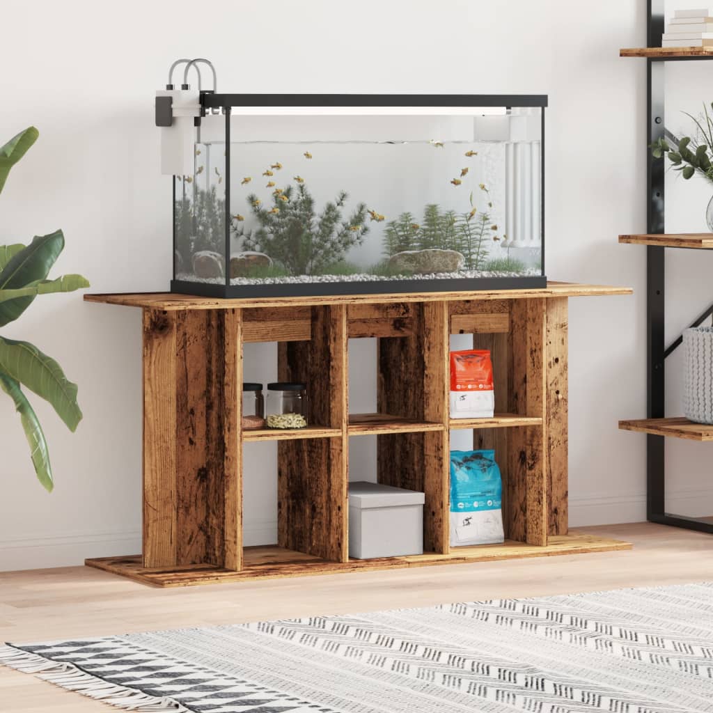Aquarium Stand Old Wood 120x40x60 cm Engineered Wood - Unbeatable Bargains