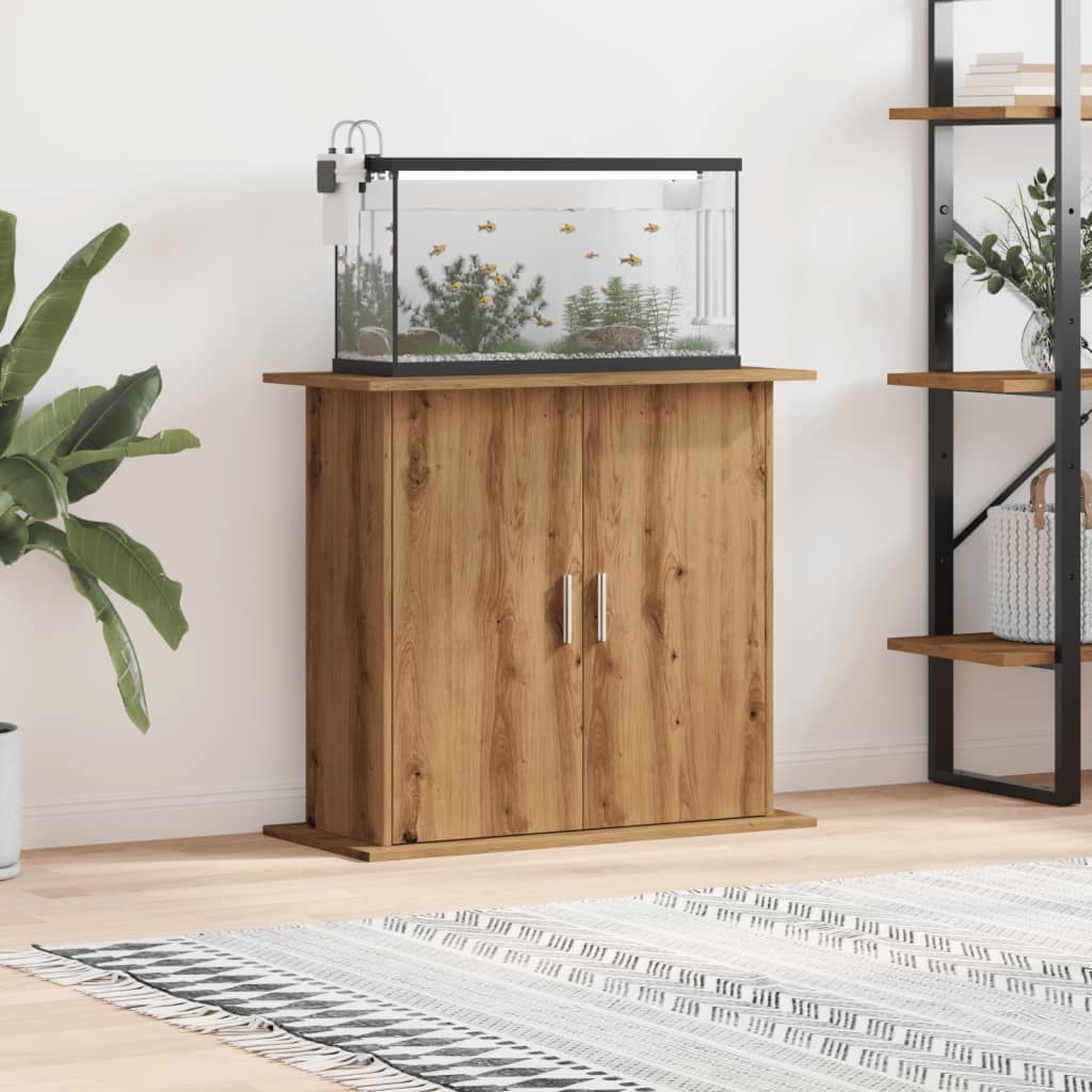Aquarium Stand Artisan Oak 81x36x73 cm Engineered Wood - All Things Good