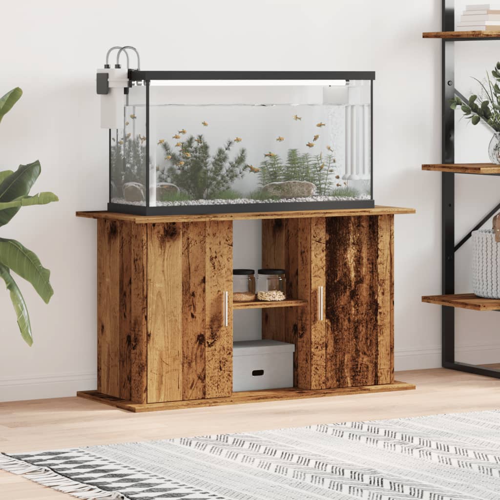 Aquarium Stand Old Wood 101x41x58 cm Engineered Wood - All Things Good