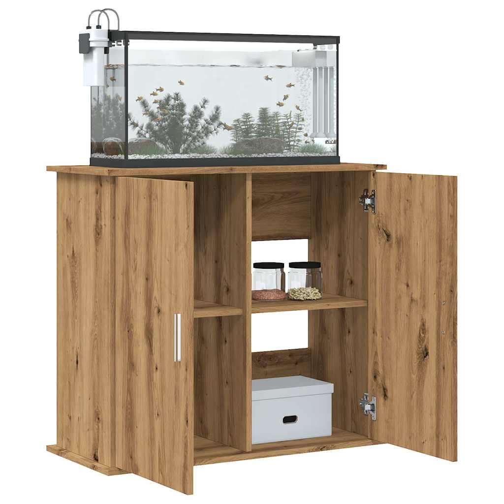 Aquarium Stand Artisan Oak 81x36x73 cm Engineered Wood - Merlin Deals
